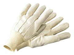 Radnor 64057110 White Standard Weight Cotton Clute Cut General Purpose Gloves With Knit Wrist