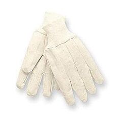 Radnor 64057125 White Standard Weight Cotton And Polyester Clute Cut General Purpose Gloves With Knit Wrist