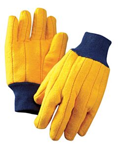 Radnor 64057192 Yellow 18 Oz Standard Clute Cut General Purpose Gloves With Knit Wrist