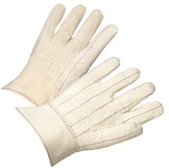 Radnor 64057194 Natural Medium Weight Cotton Hot Mill Gloves With Band Top Cuff