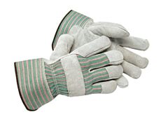 Radnor 64057520 Shoulder Split Leather Palm Gloves With Canvas Back And Safety Cuff, Size Small