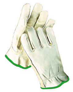 Radnor 64057407 Natural Standard Grain Cowhide Unlined Drivers Gloves, Size Medium