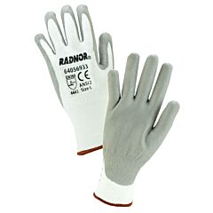Radnor 64056931 13 Gauge High Performance Polyethylene Cut Resistant Gloves With Polyurethane Coating, Size Small