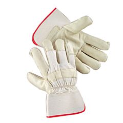 Radnor 64057503 Premium Leather Palm Gloves With Canvas Back And Safety Cuff, Size X-Large