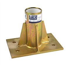 3M Dbi-Sala 8512831 Center Mounted Floor Mount (Zinc Plated Mild Steel)