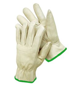 Radnor 64057852 Natural Premium Grain Cowhide Unlined Drivers Gloves, Size Medium