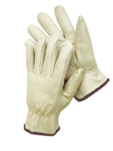 Radnor 64057853 Natural Premium Grain Cowhide Unlined Drivers Gloves, Size Large