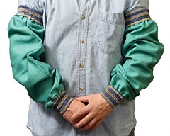 Radnor 64054954 23" Green Cotton Fire Retardant Sleeves