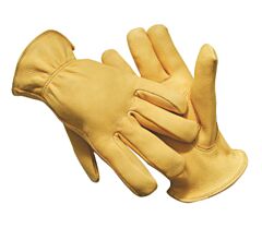Radnor 64057990 Natural Premium Grain Deerskin Unlined Drivers Gloves, Size Medium