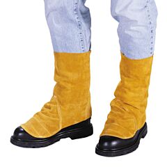 Radnor 64055157 7" Bourbon Brown One-Piece Premium Side Split Cowhide Spats