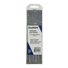 Radnor 64001915 18" X 3" 2% Ceriated Tungsten Electrode Ground (10 Per Package)