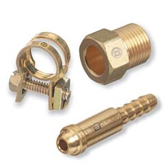 Radnor 64003964 58" - 18 B Brass Inert Gas Hose Nutnipple