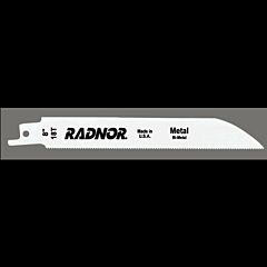Radnor 64000516 8" X 34" X .050" X 18 Tooth Per Inch Style B818 Reciprocating Saw Blade (25 Per Package)