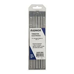 Radnor 64001984 18" X 7" 2% Ceriated Tungsten Electrode Ground (10 Per Package)