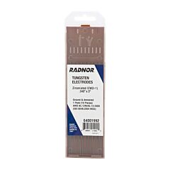 Radnor 64001992 4100" X 7" Zirconiated Tungsten Electrode Ground (10 Per Package)