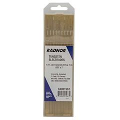 Radnor 64001967 2100" X 7" 1.5% Lanthanated Tungsten Electrode Ground (10 Per Package)