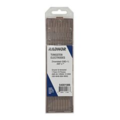 Radnor 64001986 4100" X 7" Zirconiated Tungsten Electrode Ground (10 Per Package)