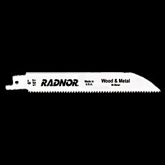 Radnor 64000501 6" X 34" X .035" X 10 Tooth Per Inch Style 610 Reciprocating Saw Blade (5 Per Package)