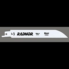 Radnor 64000502 6" X 34" X .035" X 14 Tooth Per Inch Style 614 Reciprocating Saw Blade (5 Per Package)