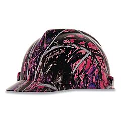 Msa 10204770 V-Gard Hydro Dip Finish Slotted Cap/Hat Assembly, Fas-Trac Iii Suspension, Cap, Muddy Girl