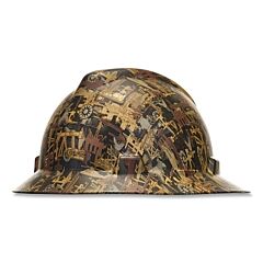 Msa 10204783 V-Gard Hydro Dip Finish Slotted Cap/Hat Assembly, Fas-Trac Iii Suspension, Hat, Oilfield Camo