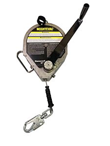 Honeywell Miller Mme-Ogc1-02/100Ft Mightevac+ Self-Retracting Lifeline (Srl), Galvanized Steel, 100 Ft, Carabiner, 310 Lb, Swivel Snap Hook, 1 Leg