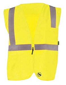 Occunomix Tse-Isz Class 2 Self Extinguishing Solid Single Stripe Safety Vest
