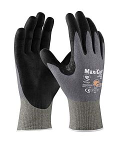 Maxicut® Ultra™ 44-4745D/Xs Seamless Knit Engineered Yarn, Nitrile Coated Microfoam Grip On Palm & Fingers, Touchscreen, Size X-Small