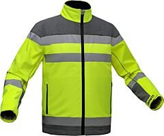 Gss Safety 7531 Quartz Performance Softshell Jacket, Class 3, Lime