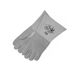 Stanco 750-M Gloves, Heavy Weight Pearl Elkskin, Unlined Palm, Insulated Back, Thumbstrap & Pulltab, Size Medium