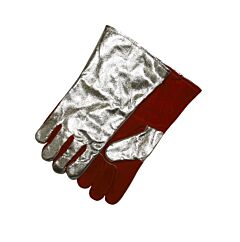 Stanco 300Ar Aluminized Rayon Back And Thumb, Cowhide Palm Welding Gloves, Fleece Lined