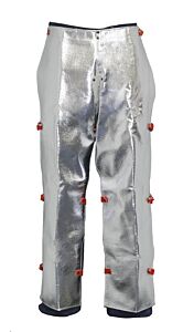 Stanco Ar505 Chaps, Waist Style W/Open Back, Adj. Belt & Leg Strap, 24" X 39", No Flare-Aluminized Rayon