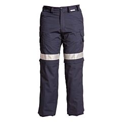 Stanco Cw2Nbr Coolworks Pants With Reflective Trim 65/35% Poly/Cotton: Color: Navy Blue, Size 38X30