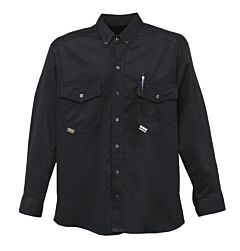 Stanco Frcn412Nb-Xl 7Oz. Deluxe Button-Down Collar Shirt, 88% Fr Cotton/ 12% Nylon, 2-Pocket, Color: Navy Blue
