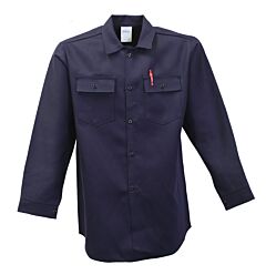 Stanco Fri411Nb Fr 9 Oz Cotton Classic Shirt, 2 Pocket, Navy Blue, 11.5 Cal, Cat2; Size Medium