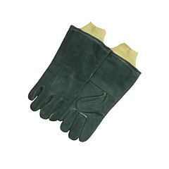 Stanco G450Kw Domestic Green Side Split Fully Lined Welding Glove With100% 2-Ply Kevlar Knit Wrist; May Be Attached To Any Welding Glove To Prevent Welding Slag And Sparks From Entering Glove.