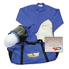 Stanco Tt11681K Arc Flash Kit, Includes Frc9681 Full Featured Coverall, Royal Blue, Gb50 Deluxe Heavy Cordura Nylon Gear Bag, 12.4 Cal, Cdsb001 Size Medium