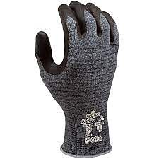 Showa Ap800 Electrostatic Dissipative 13-Gauge Micro Fiber Polyester, Embossed Microporous Foam Nitrile Coating Gloves, Size Small