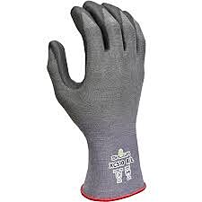 Showa Xc510 Cut Resistant 18-Gauge Hppe, Polyurethane Coated Gloves, Ansi A4 Cut Level, Size Large