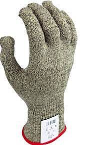 Showa 257X Cut Resistant Gloves, Spandex Liner Reinforced With Stainless Steel And Aramid, Yellow With Black, Ansi A7, Size X-Large