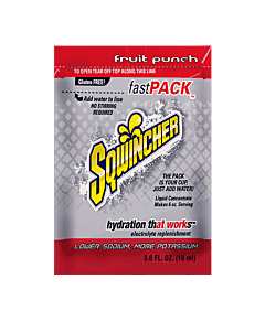 Sqwincher 015305 Fast Pack Liquid Concentrate, Fruit Punch