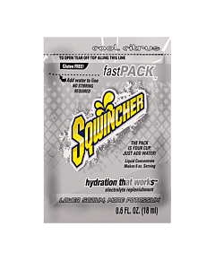 Sqwincher 015310 Fast Pack Liquid Concentrate, Cool Citrus