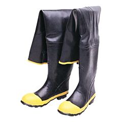 Durawear 1531 Hip Waders With Steel Toe, Steel Shank, Black/Yellow, Size 16