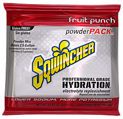 Sqwincher 016042 Powder Packs (Makes 2.5 Gal) , Fruit Punch
