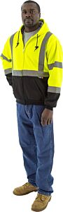 Majestic 75-5331 Hi-Viz Hooded Sweatshirt With Teflon, Class 3