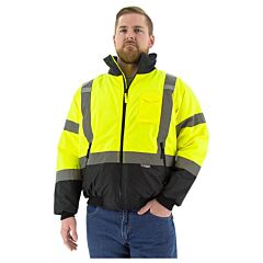 Majestic 75-1313 Bomber Jacket Class 3 Waterproof Yellow/Black
