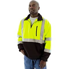 Majestic 75-5335 Hi-Viz 1/4 Zip Sweatshirt With Teflon, Class 3