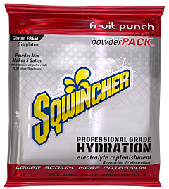 Sqwincher 016405 Sqwincher Regular Powder Packs, 47.66 Oz Pack, 5 Gal Yield, Fruit Punch, 1/Case Of 16 Packs