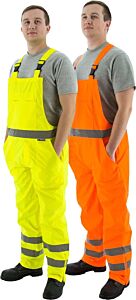 Majestic 75-2353 Bib Rain Pants Pu Class E Hi-Viz Yellow