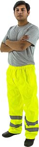 Majestic 75-2351 Rain Pants Pu Class E Hi-Viz Yellow